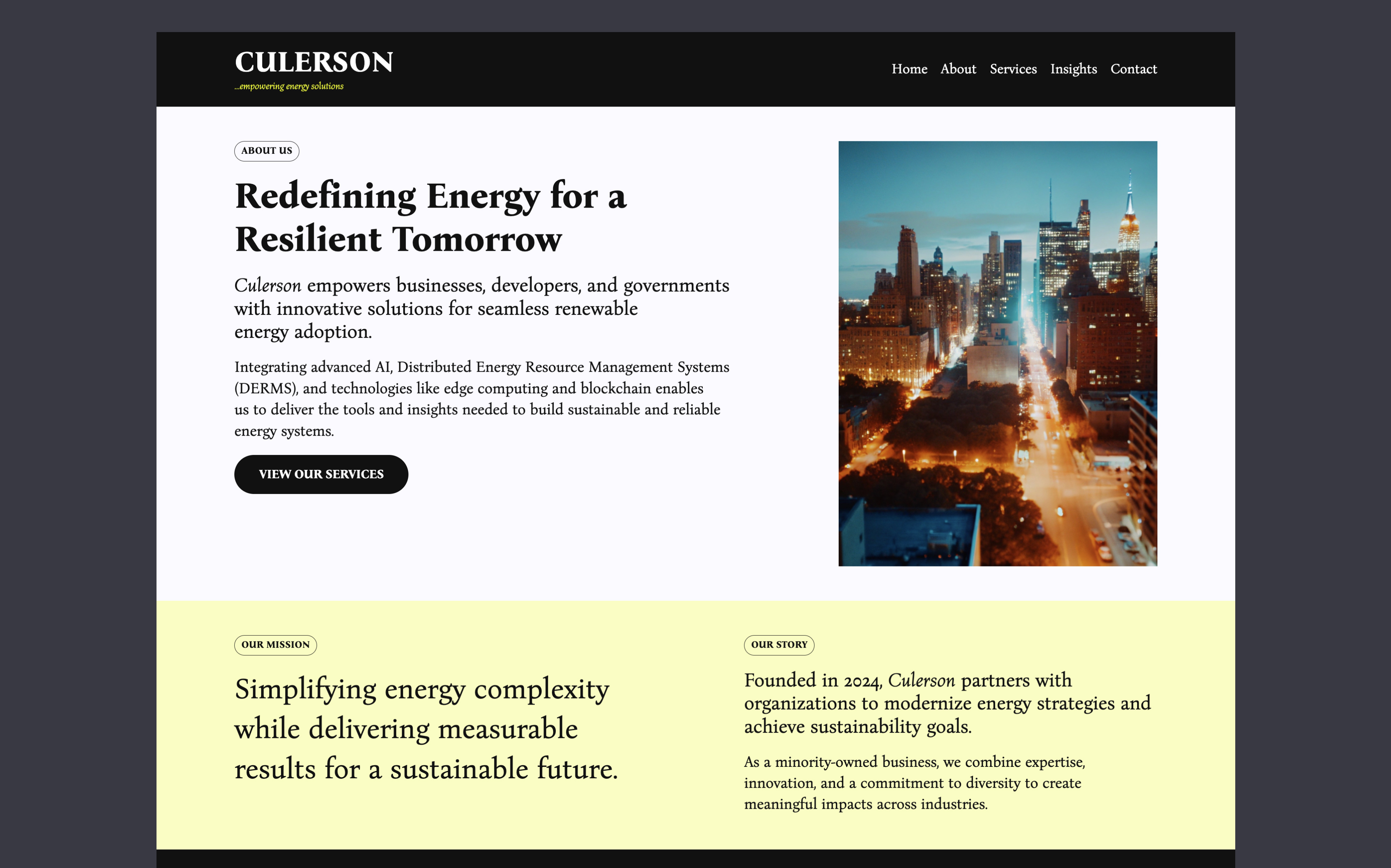 Culerson energy advisory website
