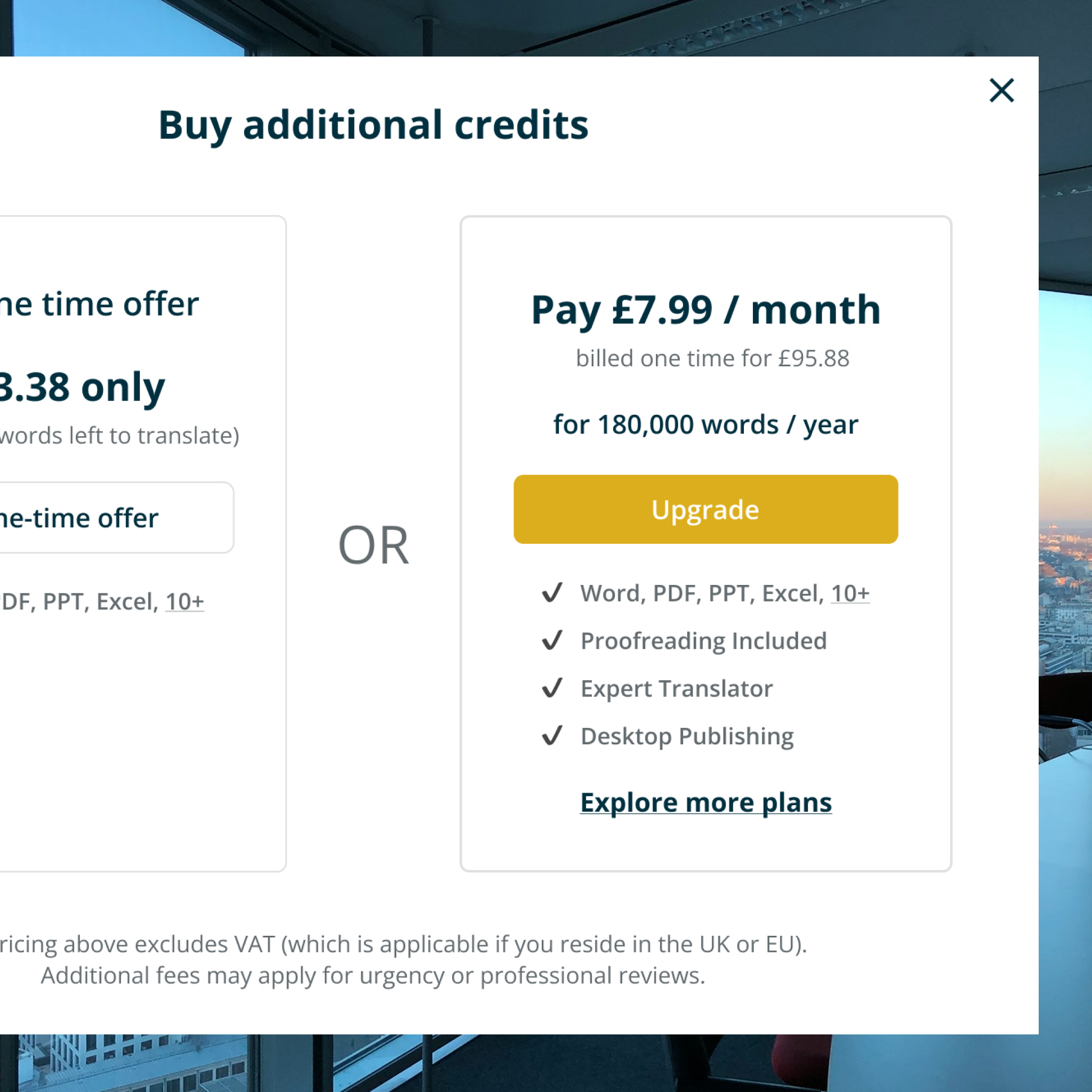 Translayte translation platform interface